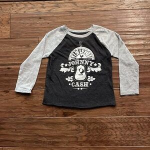 Sun Record Company Johnny Cash Long Sleeve Shirt Size 4T